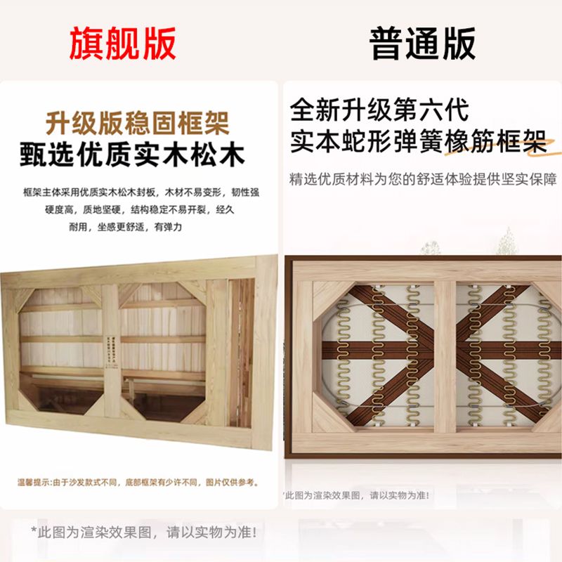 意式極簡雪尼爾絨轉角沙發奶油風現代簡約大戶型棉麻布藝沙發