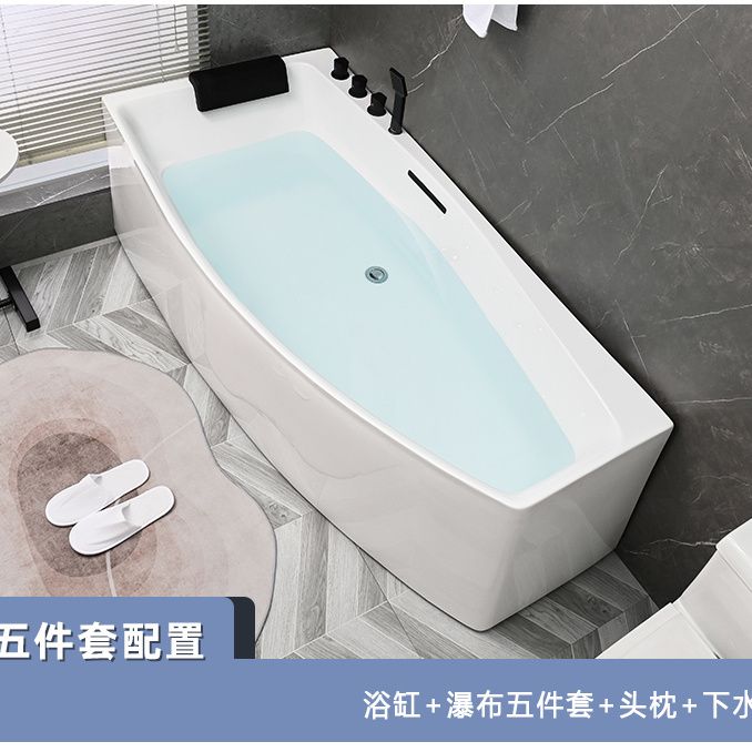 亞克力浴缸小戶型家用成人異形轉角按摩加熱恆溫衝浪單人一體浴盆