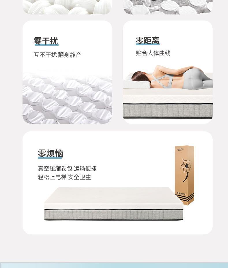 盛雅萊彈簧牀墊臥室席夢思記憶棉家用可拆洗捲包十大名牌靜音加厚