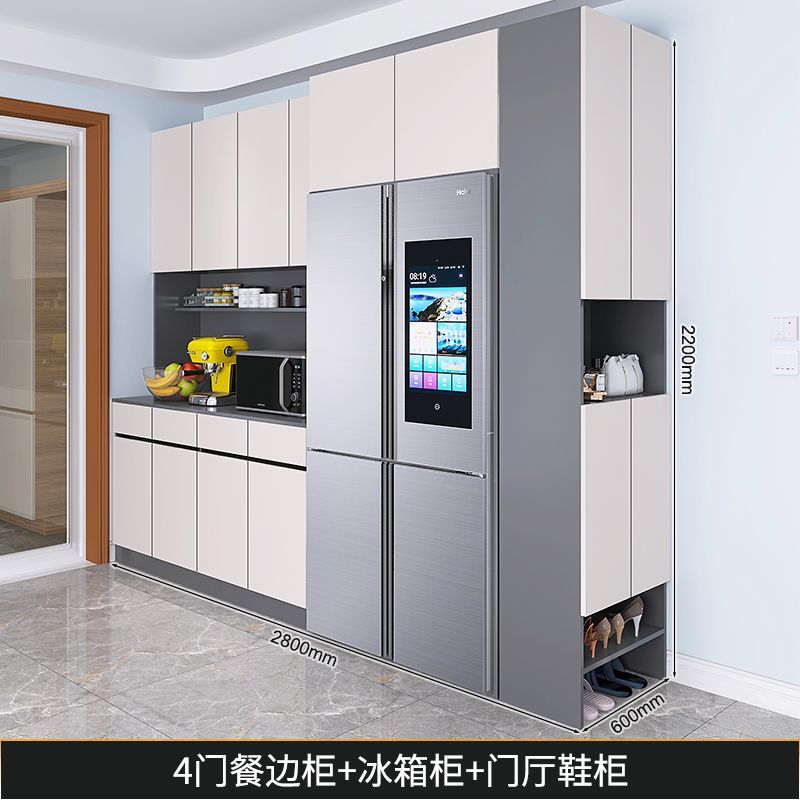 巧幫手餐邊櫃酒櫃一體靠牆高櫃嵌入式冰箱櫃鞋櫃客廳廚房儲物櫃子