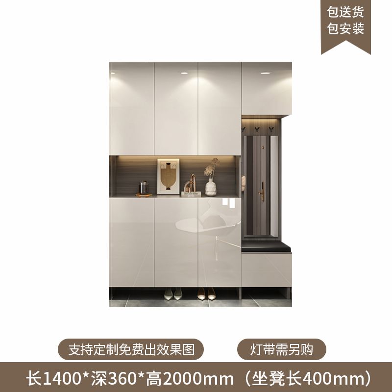 定製入戶玄關鞋櫃家用門口新款輕奢客廳隔斷櫃大容量多層儲物櫃