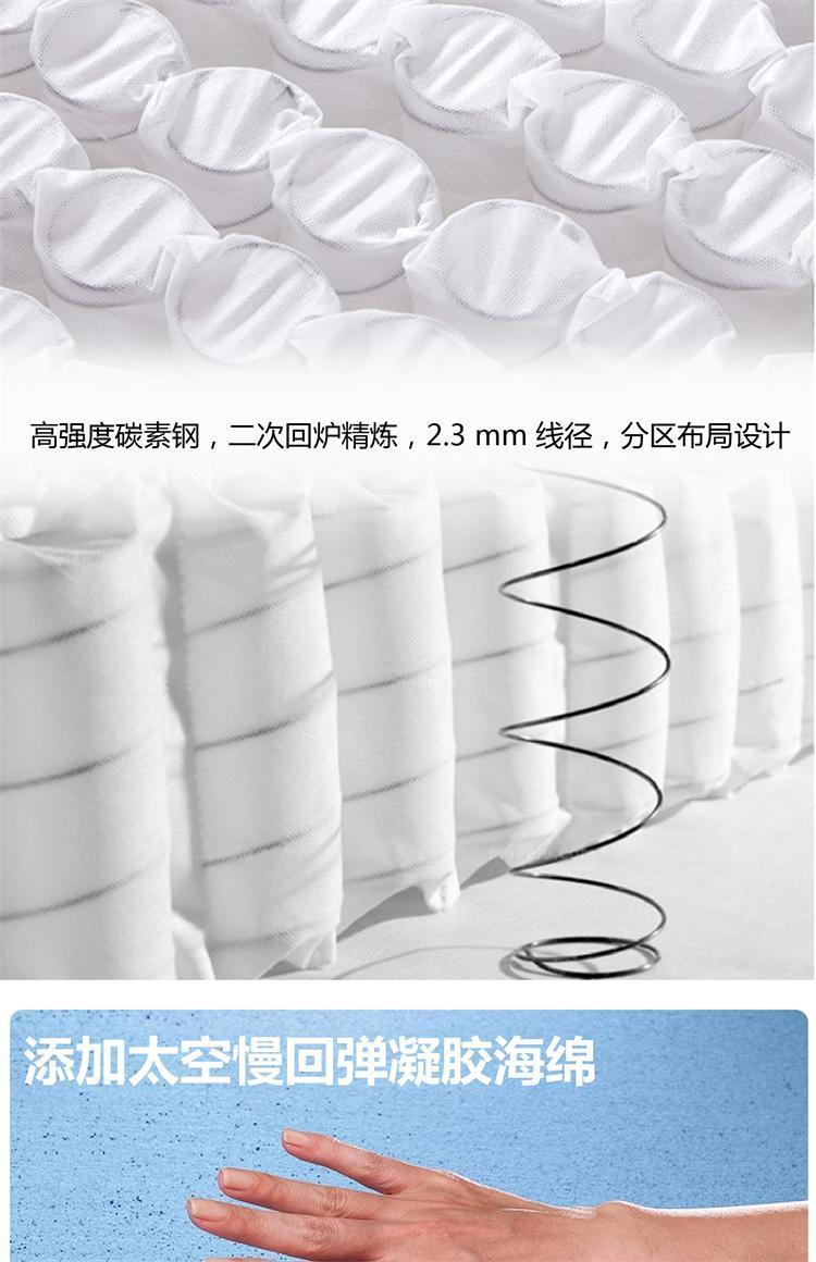 家用加厚超軟天然乳膠軟硬兩用雙人大牀學生壓縮捲包獨立彈簧牀墊
