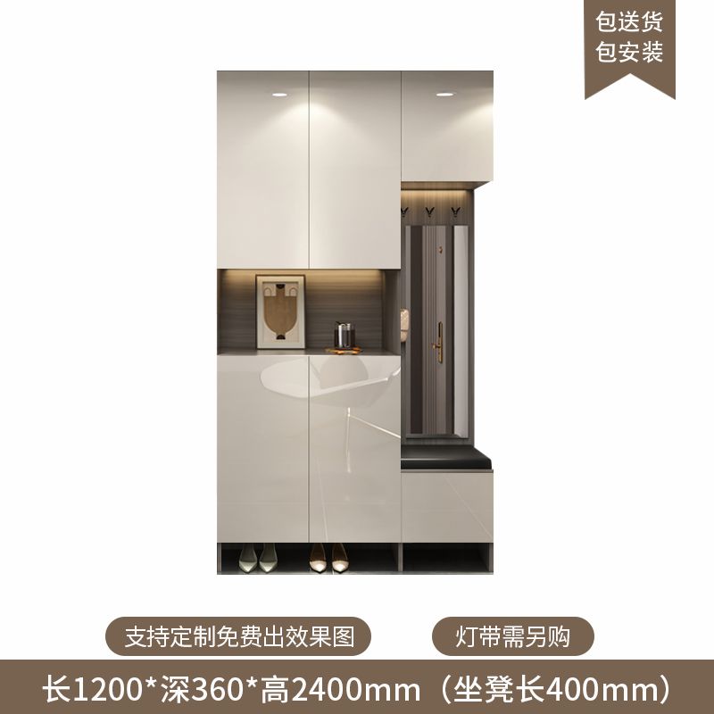 定製入戶玄關鞋櫃家用門口新款輕奢客廳隔斷櫃大容量多層儲物櫃