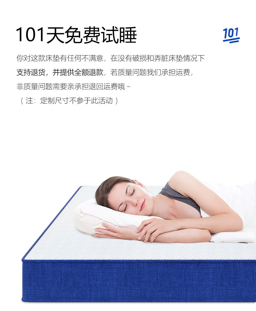 高壓縮捲包盒子牀墊記憶棉家用軟墊獨立彈簧零壓席夢思可拆洗定做
