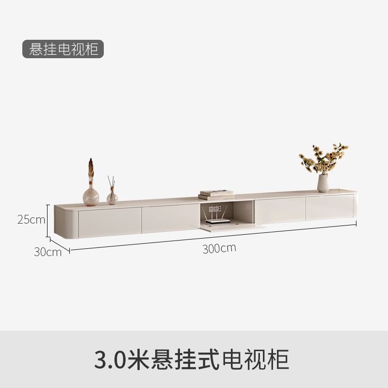 顧家家居奶油風巖板茶几客廳家用小戶型現代簡約落地電視機櫃組合