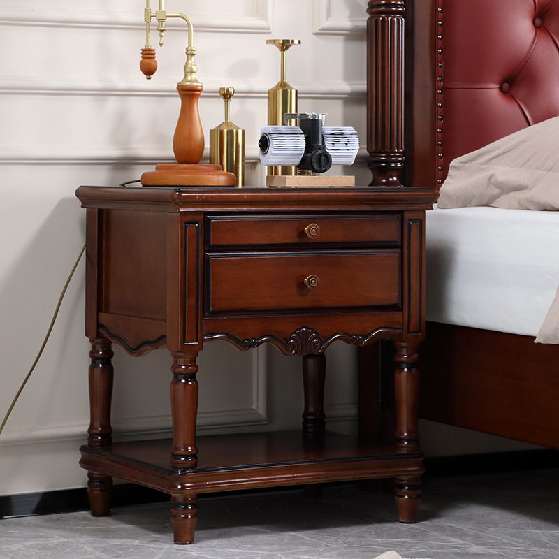 美式牀頭櫃實木牀頭櫃寶馬灰色現代簡約收納櫃儲物櫃輕奢臥室傢俱