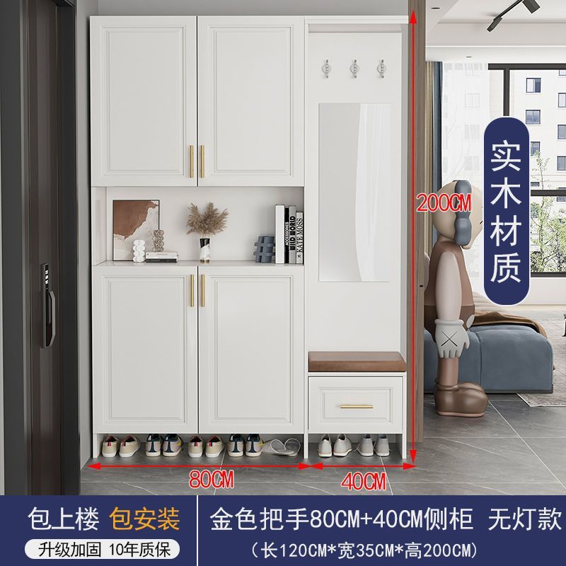 博鑫萬家實木入戶門口鞋櫃玄關家用大容量儲物櫃客廳靠牆收納櫃子