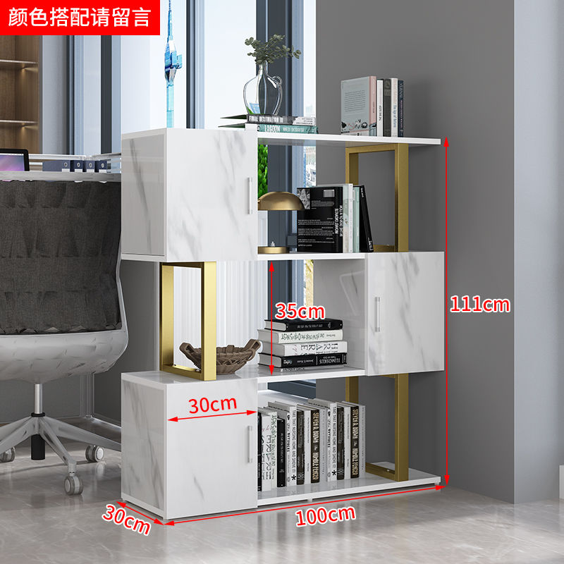 新款隔断柜办公室书架组合置物架书柜简约落地客厅隔断玄关展示架