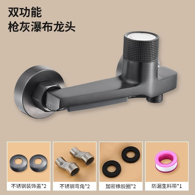 蜂衛浴全銅混水閥簡易增壓花灑套裝浴缸三聯冷熱水龍頭衛生間浴室