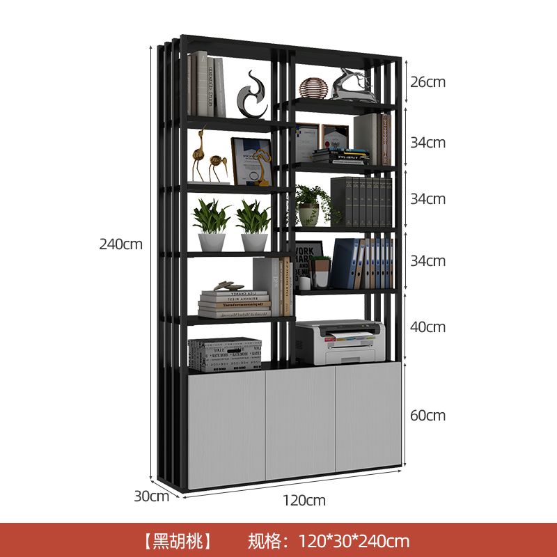 办公室隔断置物架落地餐厅围栏卡座栅栏玄关文件架铁艺屏风隔断柜