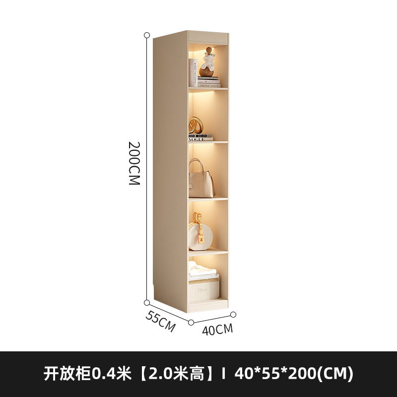 法式奶油风衣柜小户型家用柜子现代简约卧室通顶储物柜定制大衣橱