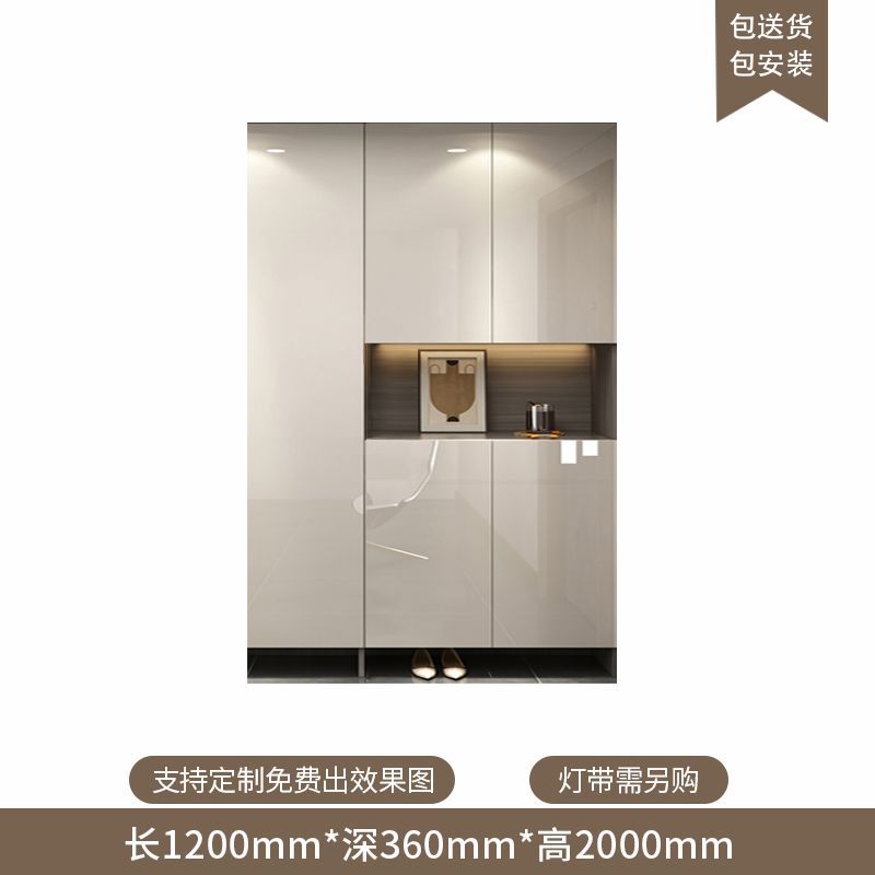 定製入戶玄關鞋櫃家用門口新款輕奢客廳隔斷櫃大容量多層儲物櫃