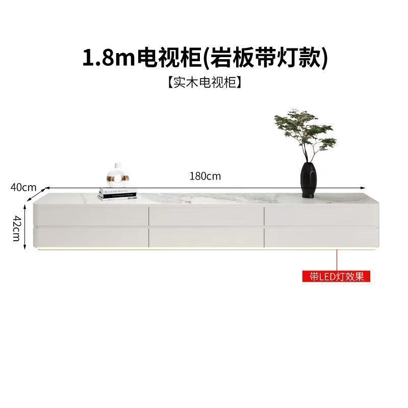 實木雙層電視櫃落地茶几2023新款邊幾組合簡約現代北歐可儲藏收納