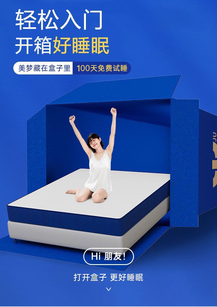 捲包壓縮牀墊軟墊席夢思記憶棉20cm獨立彈簧家用臥室盒子乳膠加厚
