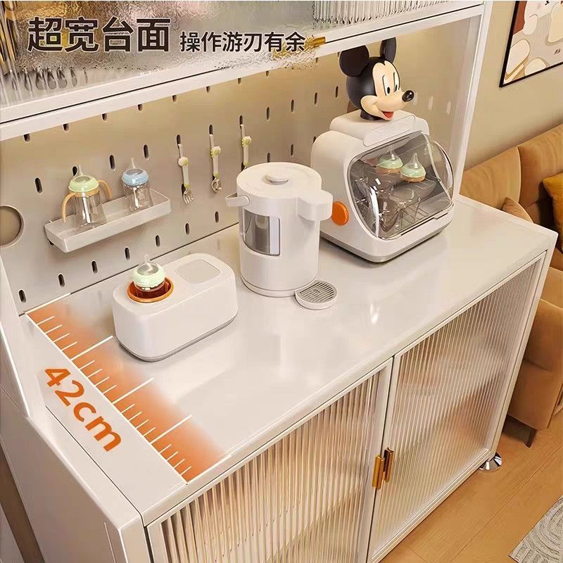 厨房家居婴幼儿奶粉喂养台收纳柜宝宝用品置物架落地大容量储物柜