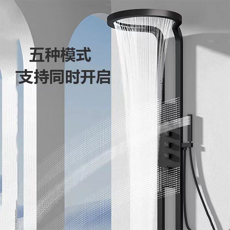 中正卫浴双花洒龙头增压可调冷热水挂墙式按摩腰喷淋浴瀑布花洒套