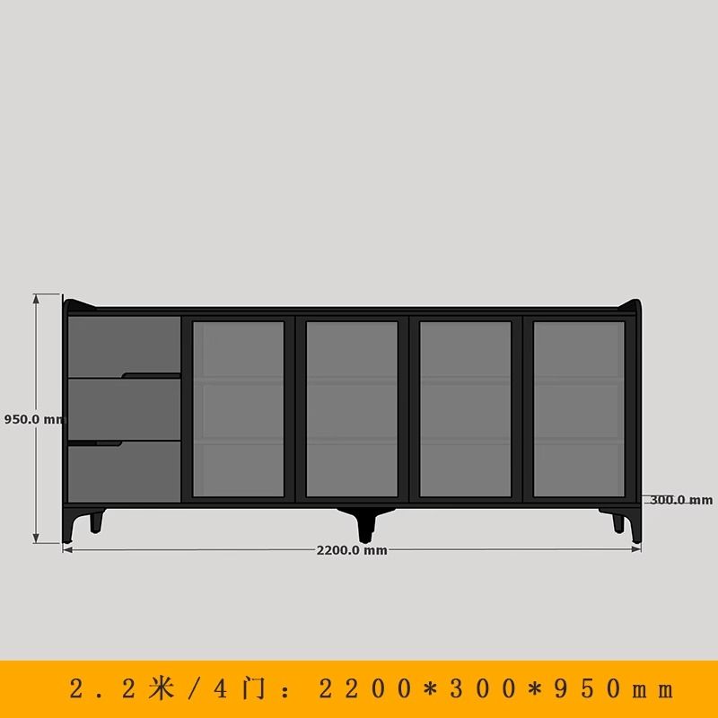 輕奢玻璃門巖板餐邊櫃客廳沙發靠背櫃橫廳隔斷櫃極簡靠山櫃大理石