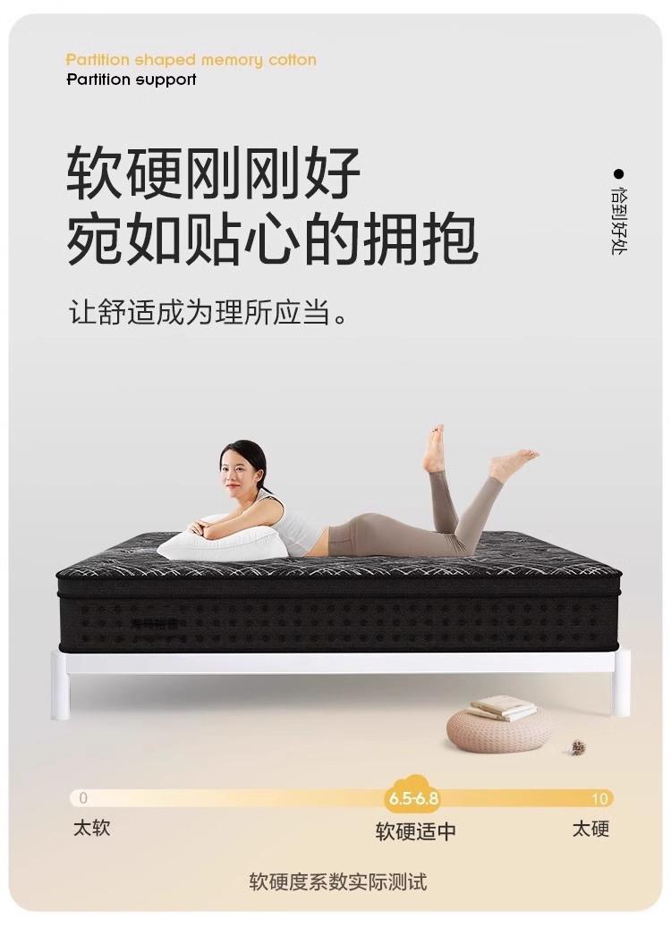 乳膠記憶棉獨立袋裝彈簧捲包牀墊1.8m×2超軟加厚五星酒店軟墊