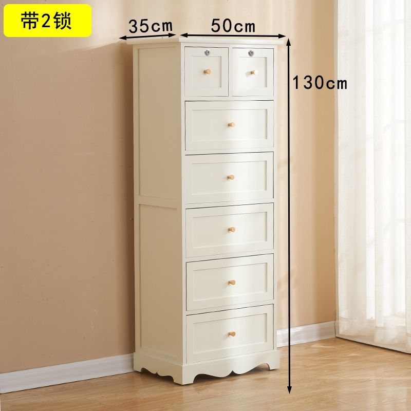 50寬五斗櫃實木牀頭櫃儲物櫃帶鎖中國風客廳臥室收納櫃抽屜式多層