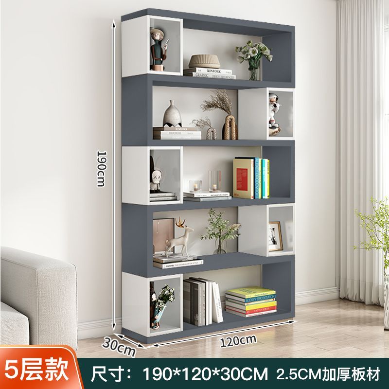多层置物架创意客厅家用办公书柜落地简约书架自由组合隔断展示柜