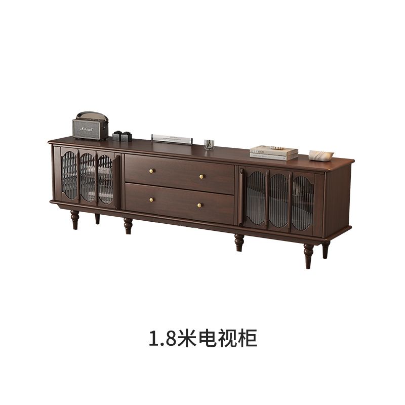美式复古茶几电视柜组合现代简约欧式法式实木客厅客厅全套家具