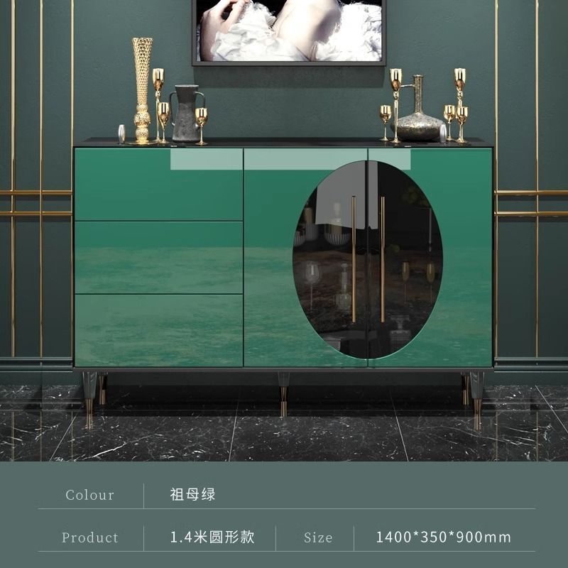 意式輕奢極簡餐邊櫃客廳靠牆玄關儲物櫃現代高檔家用茶水櫃子定製