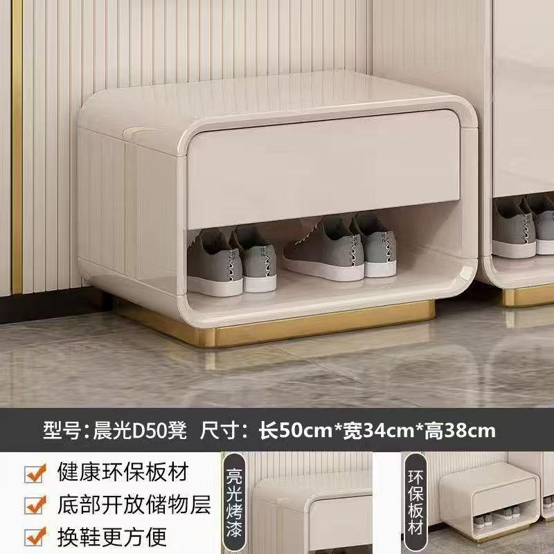 新款烤漆門口鞋櫃玄關輕奢家用靠牆收納大容量現代簡約入戶儲物櫃