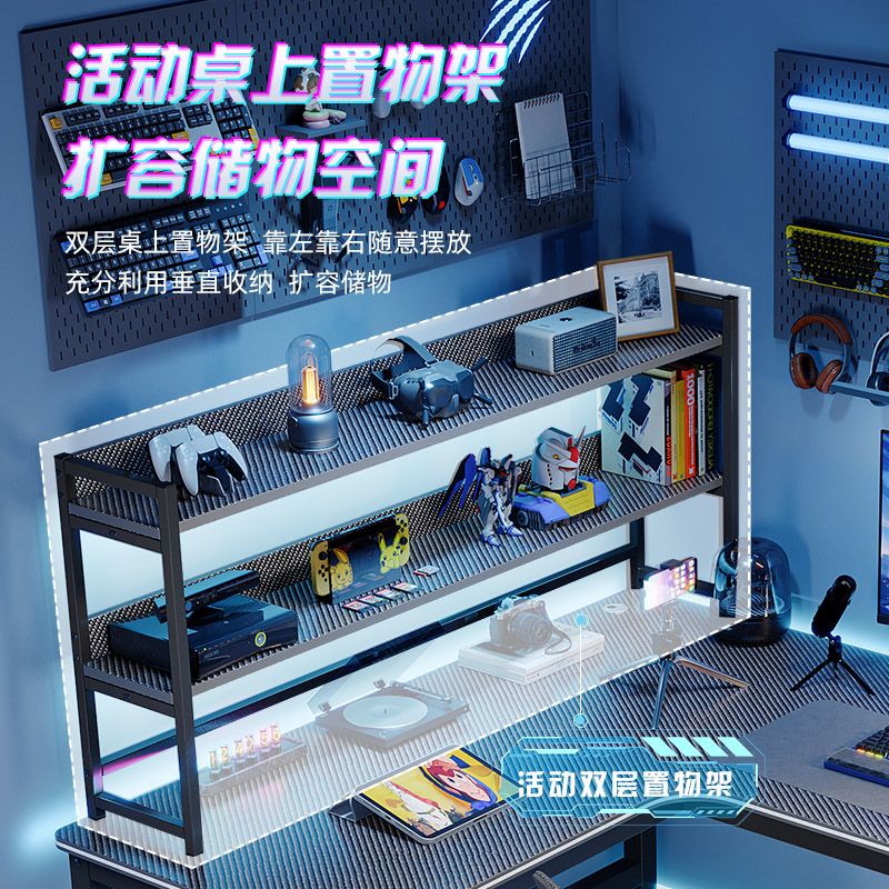 L型转角书桌家用台式电脑桌卧室学生双人写字桌小户型拐角办公桌