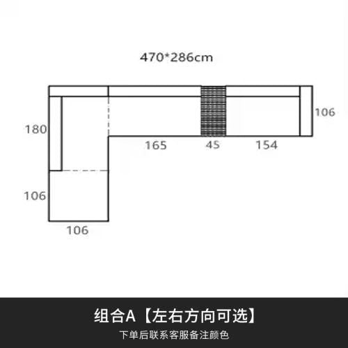 意式極簡布藝棉麻地平線沙發客廳2025新款意式輕奢別墅大戶型沙發