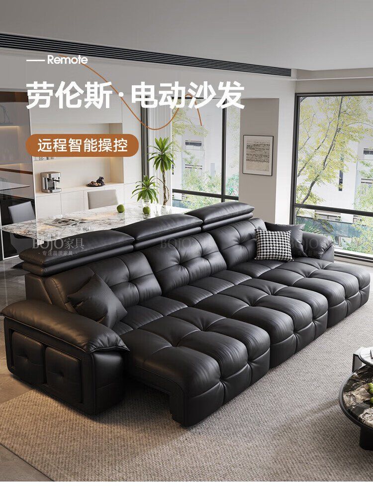 電動功能沙發牀一體兩用2026新款家用客廳意式真皮勞倫斯SF9012
