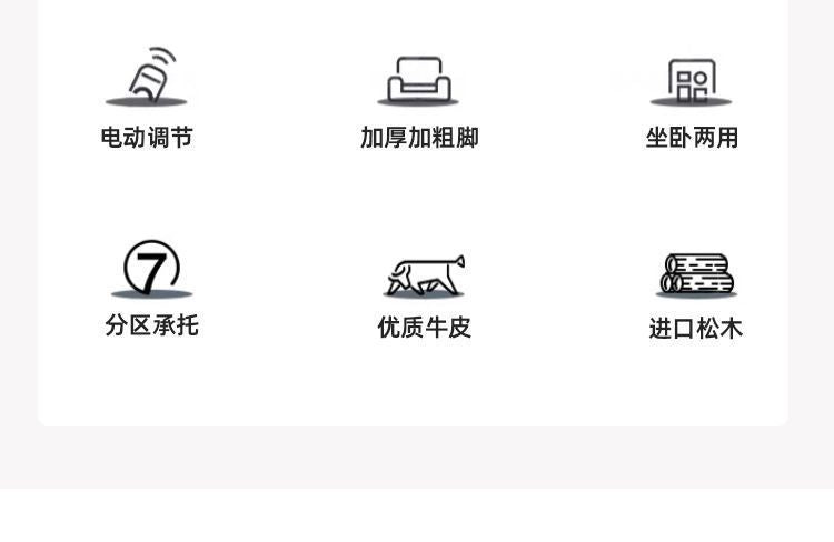 任怡軒勞倫斯電動功能真皮沙發牀客廳智能伸縮可睡可躺平可伸縮