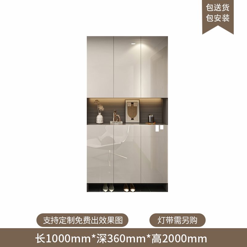 定製入戶玄關鞋櫃家用門口新款輕奢客廳隔斷櫃大容量多層儲物櫃