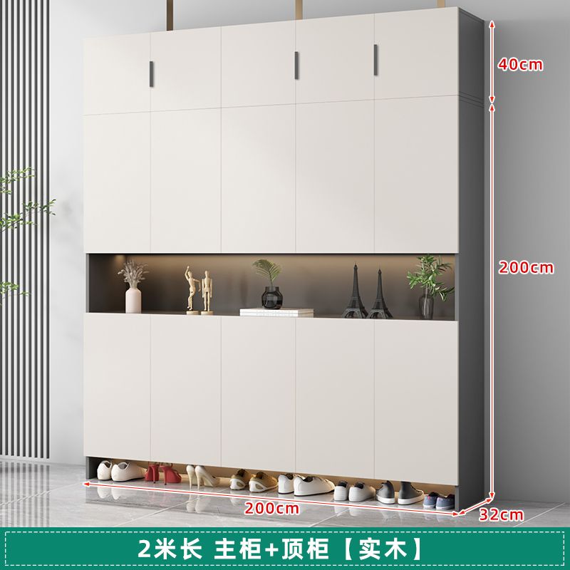 實木入戶鞋櫃玄關櫃家用門口儲物櫃樓道走廊大容量一體靠牆收納櫃