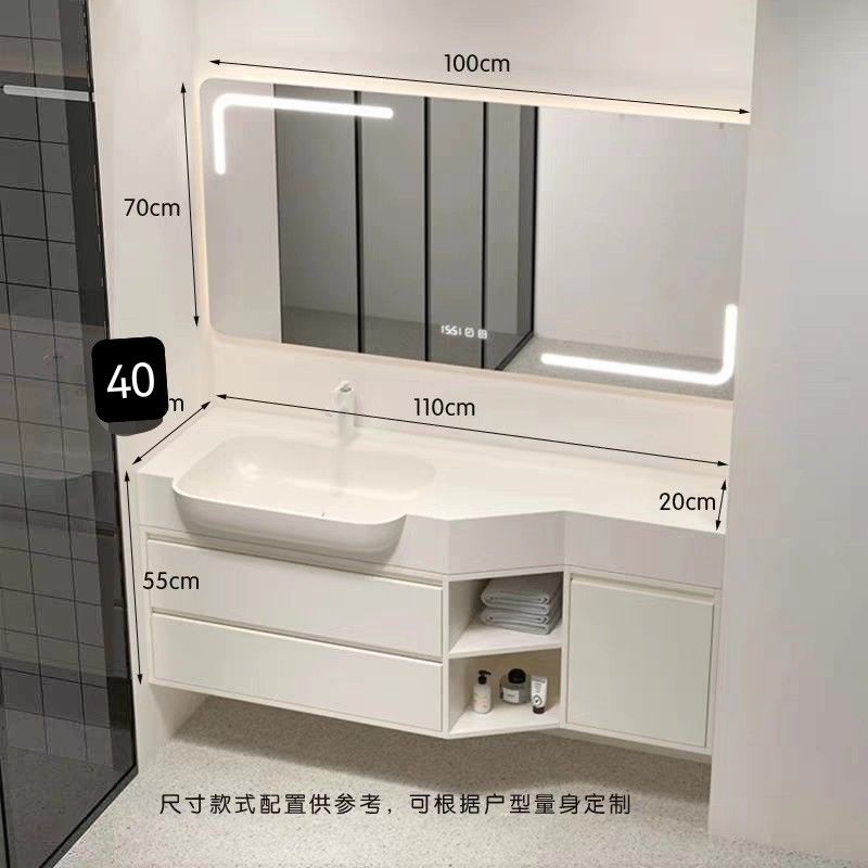 可麗耐一體大肚盆洗漱異形洗手洗手盆組合衛生間洗臉盆浴室櫃
