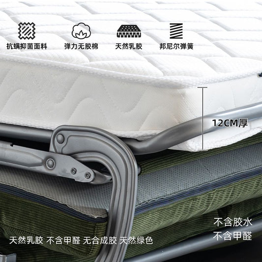 沙發牀帶乳膠牀墊北歐摺疊可拆洗兩用客廳書房小戶型多功能輕奢
