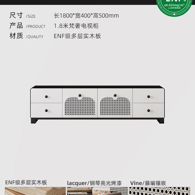 意式輕奢電視櫃客廳家用2025新款現代簡約實木烤漆茶几電視組合櫃