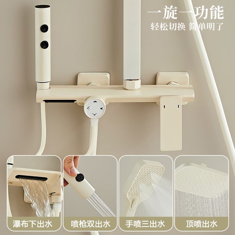 九I枚I王增壓淋浴花灑噴頭頂噴加壓浴室淋雨家用沐浴蓮蓬洗澡套裝