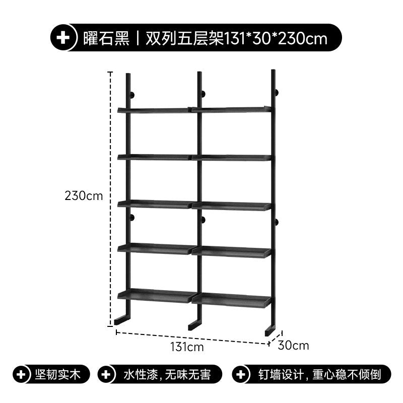 实木展示柜书架一体靠墙办公家用2024高端落地款文件柜分层置物架