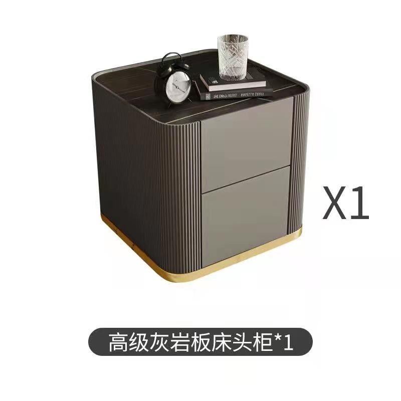 簡約現代輕奢高級感牀頭櫃臥室牀邊櫃小戶型迷你收納一體儲物櫃