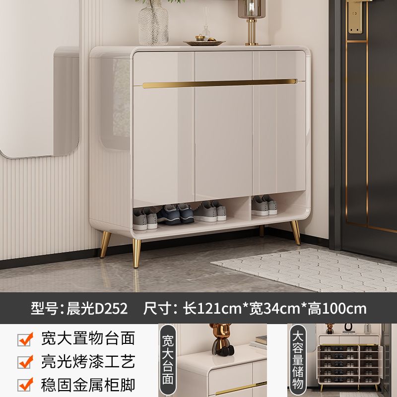 2025爆款烤漆入户鞋柜家用门口大容量收纳柜带换鞋凳沙发隔断柜
