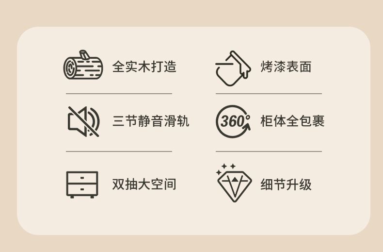 法式牀頭櫃全實木臥室小型邊櫃輕奢高級感儲物櫃烤漆簡約現代邊幾