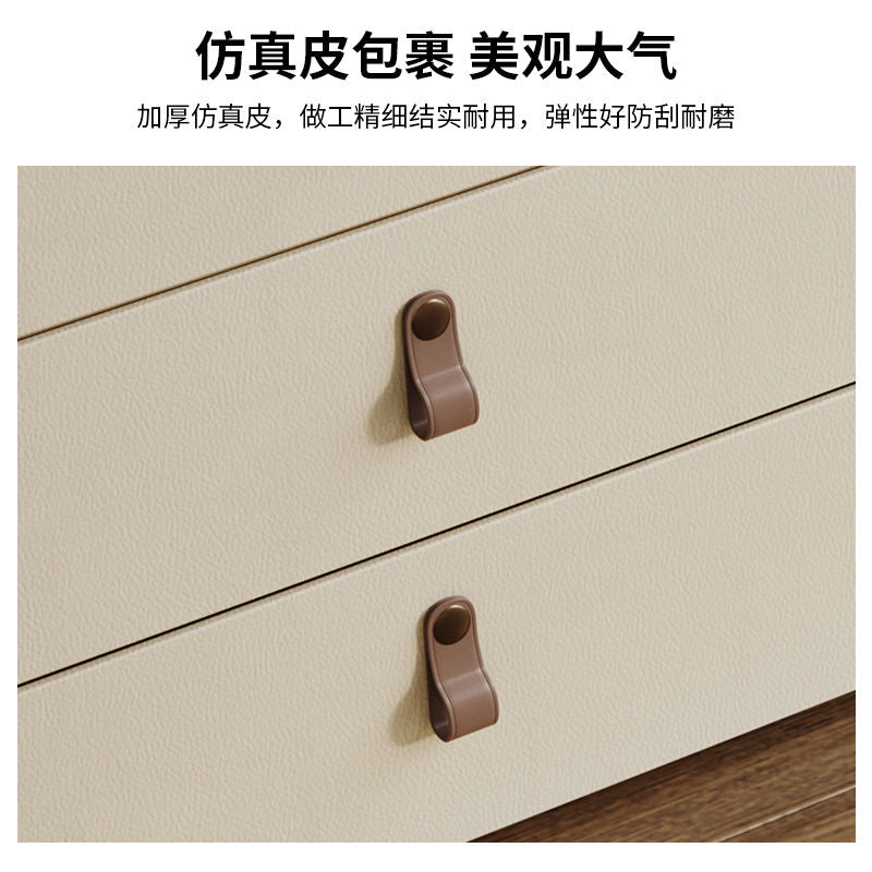 法式奶油风梳妆台轻奢床尾柜斗柜卧室现代简约高级实木主卧梳妆台