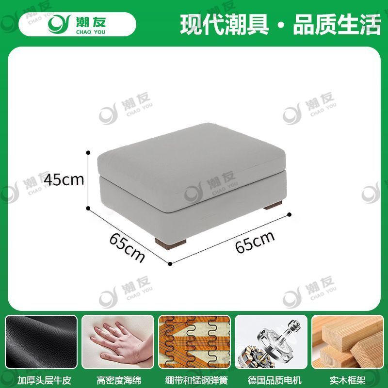 Factory Direct New Modern Minimalist Top-grain Cowhide Electric Multi-functional 2-in-1 Sofa Bed for Living Room