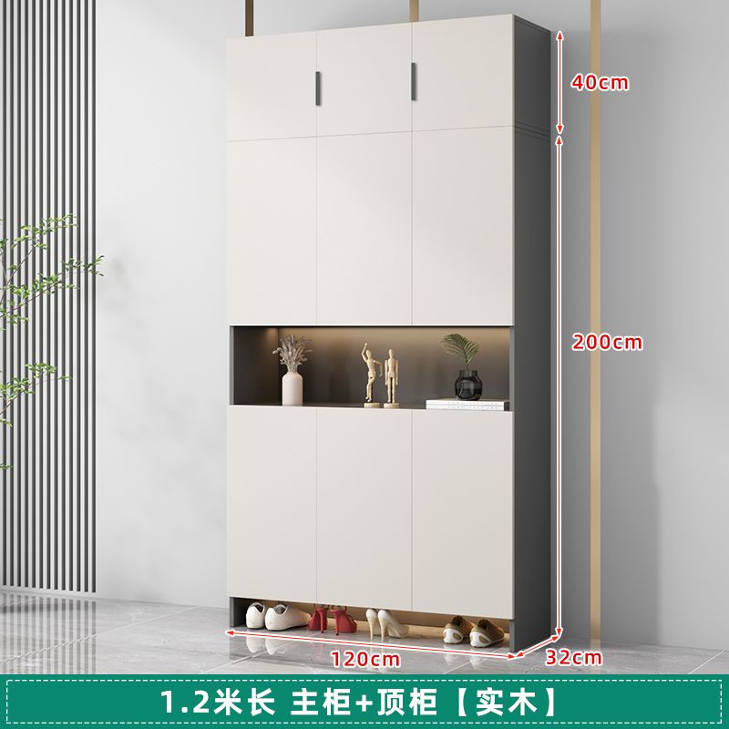 實木入戶鞋櫃玄關櫃家用門口儲物櫃樓道走廊大容量一體靠牆收納櫃