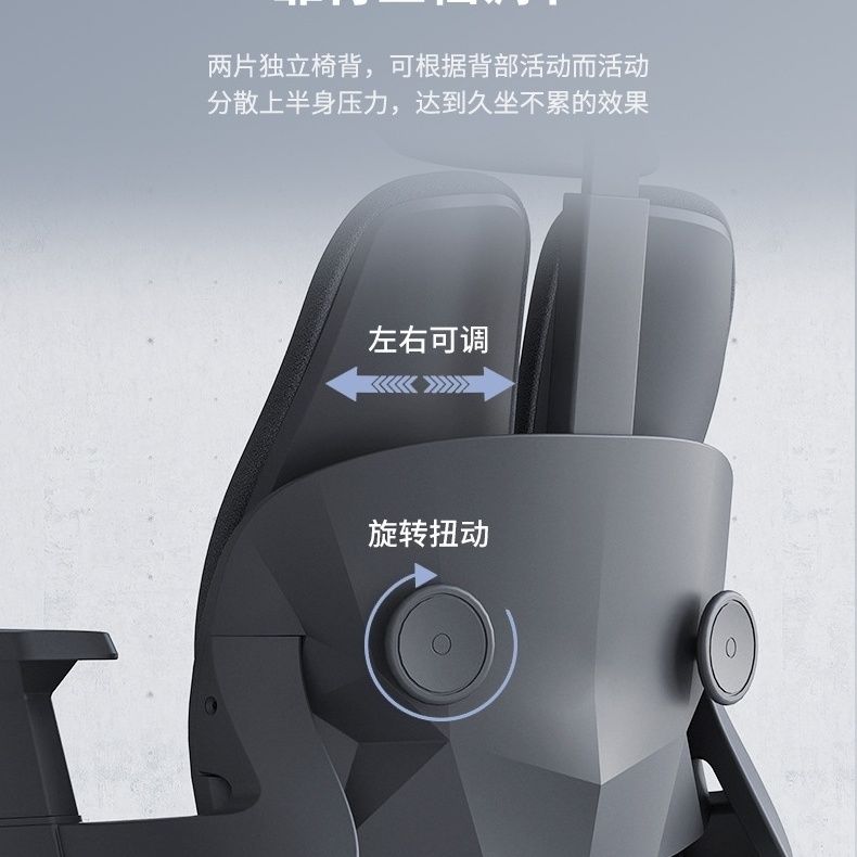 舒適人體工學椅電腦椅家用辦公椅現代簡約書房椅宿舍椅轉椅雙腎