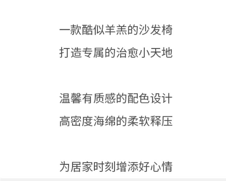 BUER設計師懶人休閒椅單人椅羊羔絨沙發小戶型客廳輕奢家用沙發椅