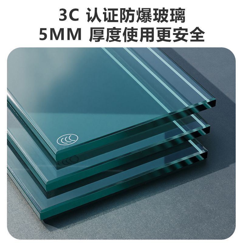 玻璃对开门岩板厨房置物架落地多功能微波炉收纳柜多层储物置物柜