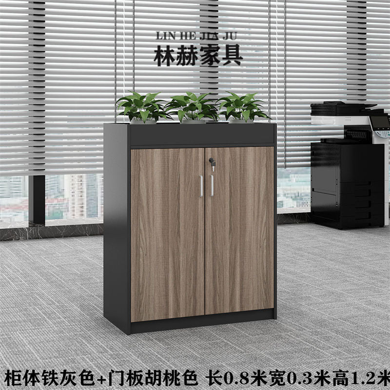 深圳可定做简约现代花槽柜矮柜文件资料柜工厂隔断办公室隔断柜
