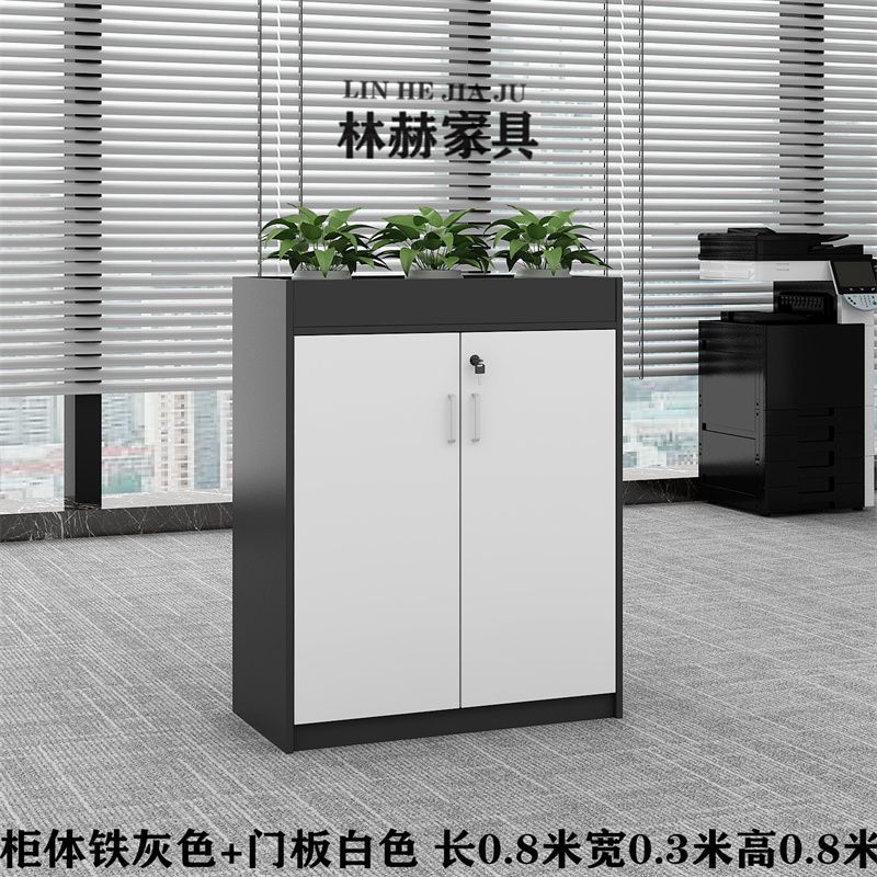 深圳可定做简约现代花槽柜矮柜文件资料柜工厂隔断办公室隔断柜