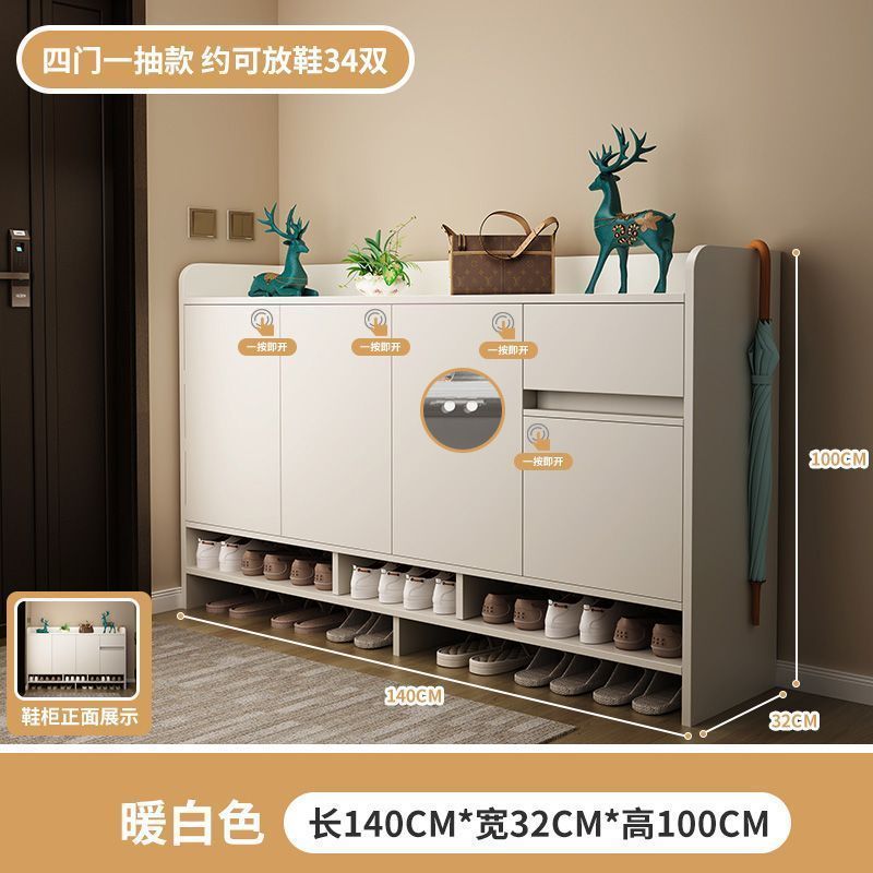 實木鞋櫃家用玄關大容量陽臺簡約現代門口走廊入戶櫃出租屋小戶型